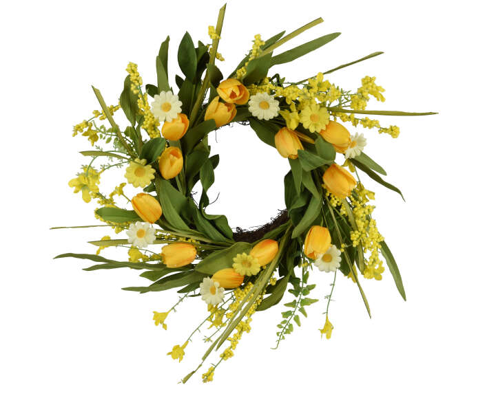 EVERLANDS Dekokranz Kunstblumen Tulpen